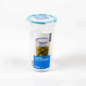 Recipiente Plastico Redondo Classic 430ml transparente