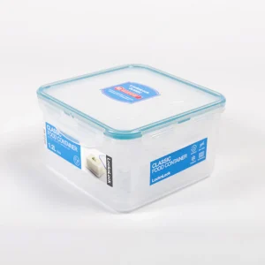 Recipiente PlasticoCuadrado Con Rejilla Para Jamon O Queso Classic 1.2L transparente