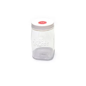 Recipiente decorativo Alto Tapa Rosca 750 Ml Blanco