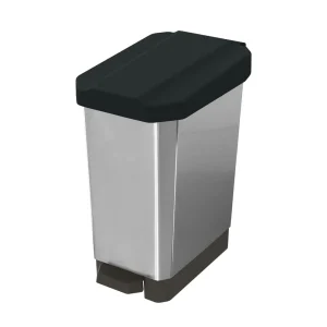 Canecas EstraBins pedal 22 L Negro IML metalizado