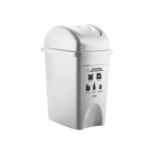 Canecas vaivén 10L Blanco Reciclable aprovechable