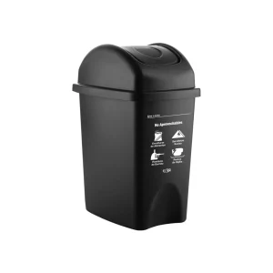 Canecas vaivén 10L Negro No aprovechable