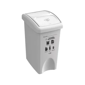 Canecas vaivén 35L Blanco Reciclable aprovechable