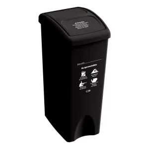 Canecas vaivén 53L Negro No aprovechable