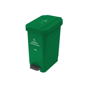 Canecas EstraBins pedal 22 L verde - organicos aprovechable