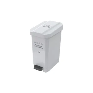 Canecas EstraBins Pedal 10L Blanco Reciclable aprovechable