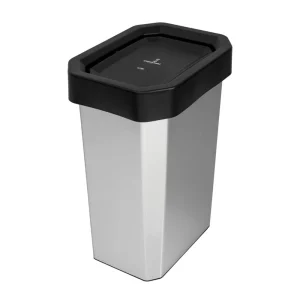Caneca-Papelera Estrabins vaivén Bins 53L Negro IML Metalizado - No Aprovechable