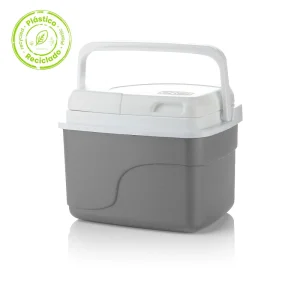 Nevera Personal 4.5L Gris Insulada Material Recuperado