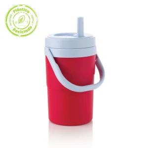 Termo 1L Rojo Insulado Material Recuperado