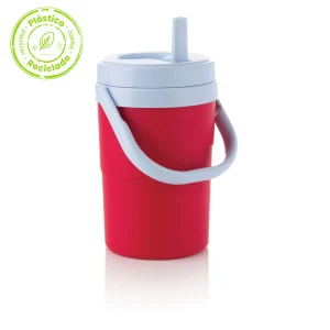 Termo 2L Rojo Insulado Material Recuperado