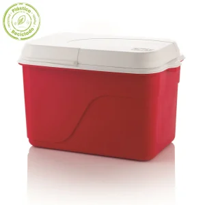 Nevera Familiar 42L Rojo Insulada Material Recuperado