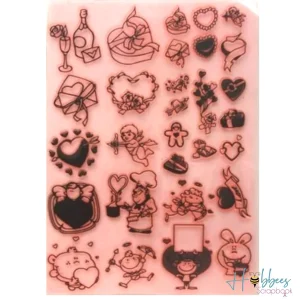 Valentines Stamps / Sellos de Polímero San Valentín