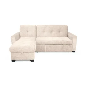 Sofa Cama en L Atlas 220x160x92 cm Derecho Beige