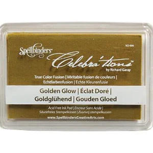 Spellbinders Gold Glow Ink Pad / Almohadilla de Tinta Dorado Brillante