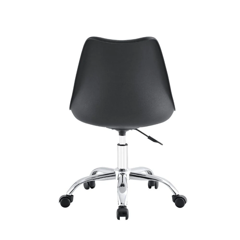 Kit de Cuatro Sillas de Escritorio Jetix, Negro, Giratoria y acolchada con base metálica - Imagen 5