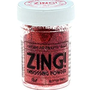 Zing Glitter Red Embossing Powder / Polvos de Realce Rojo con Brillitos