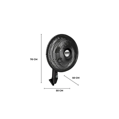 Ventilador Turbo Power Pared Negro 18" - Imagen 2