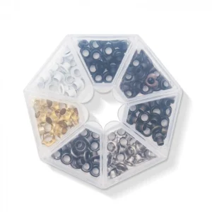 Metallic Eyelets With Storage Case / Ojillos Metálicos con Estuche