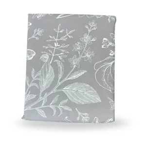 Juego de sábanas estampado gris/blanco queen BL003-BL-QN-GB