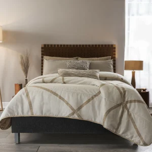 Juego de Edredón Adana para cama King, de 275x235 cm, Incluye 2 Fundas y 2 Cojines