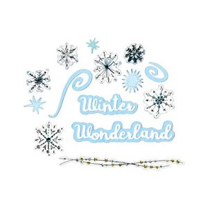 Snowflake Doodles Die & Stamp Set / Suajes y Sellos De Copo de Nieve