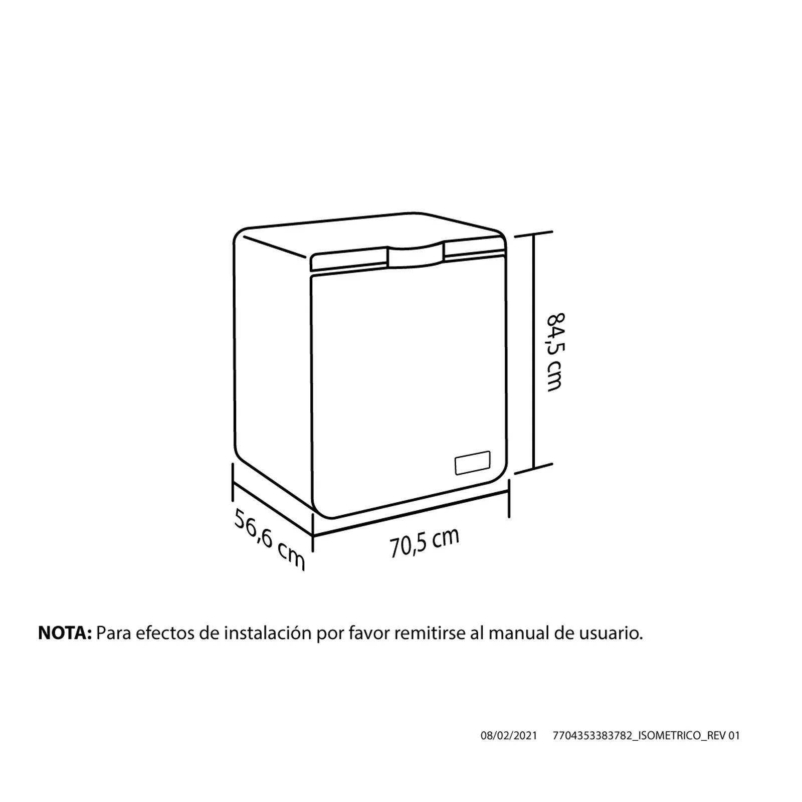 Congelador Haceb 145 Litros Blanco - Imagen 5