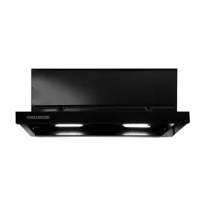 Campana Extraplana Frente Cristal Negra 3 Velocidades 60 Cm