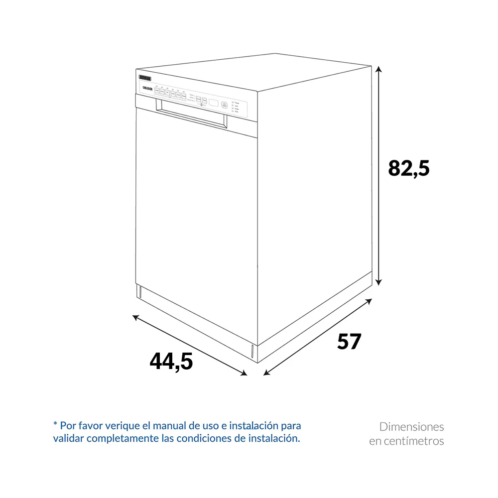 Lavavajillas 8 Servicios Acero inoxidable Challenger, Color Gris - Imagen 4
