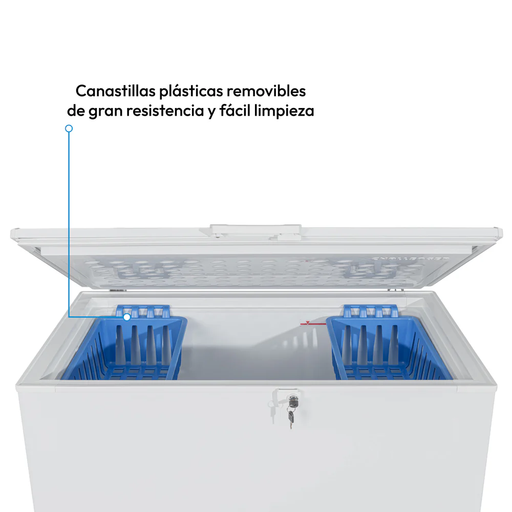 Congelador Horizontal 387 Lts Challenger, Color Blanco - Imagen 4