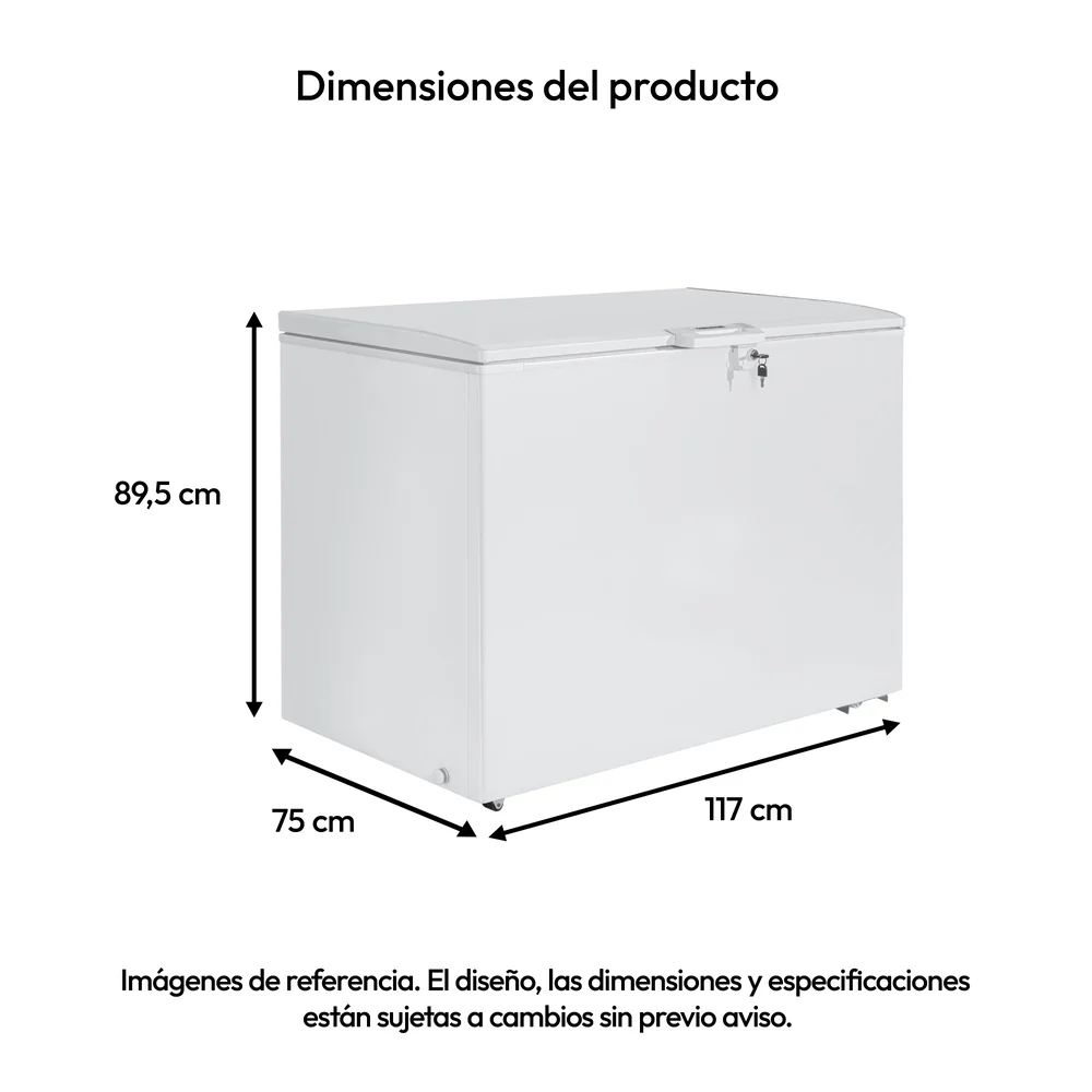 Congelador Horizontal 387 Lts Challenger, Color Blanco - Imagen 7