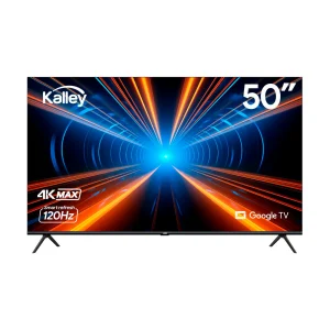 Televisor Kalley 50 Pulgadas, Color Negro, 50G305 4K Uhd Max Led Smart Tv Google
