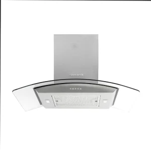 Campana Peninsula Acero Tipo Cristal 80 Cm 3 Velocidades