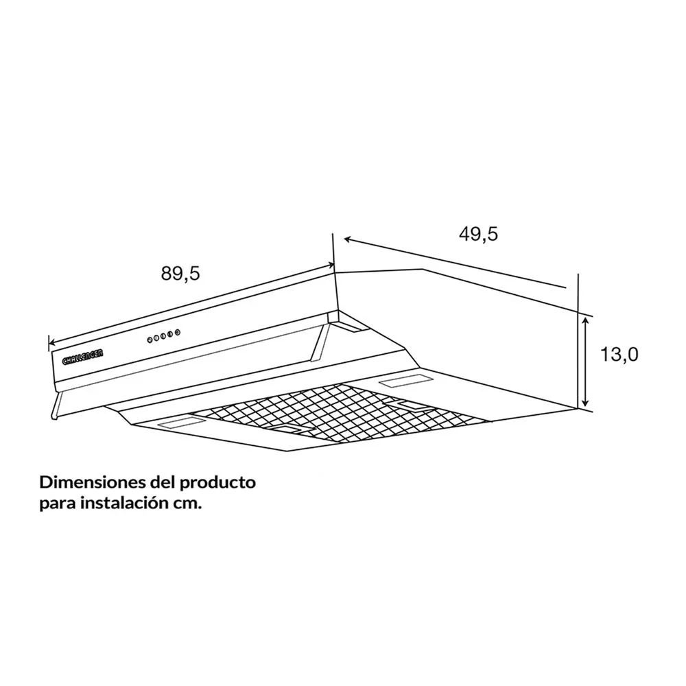 Campana Horizontal Acero Inoxidable 3 Velocidades 90 Cm - Imagen 5