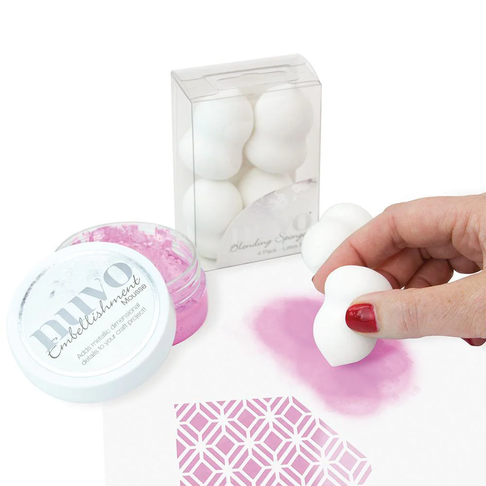 Embellishment Mousse Peony Pink / Mousse Texturizador Rosa Metálico - Imagen 3