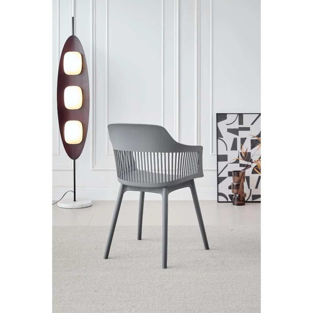 Silla Con Cojin Max, Color Gris Oscuro, Con espaldar y cojín - Imagen 9