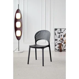 Silla Paraiso, Color Negro, Con espaldar y diseño Moderno