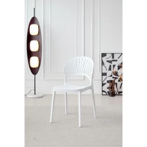 Silla Paraiso, Color Blanco, Con espaldar y diseño Moderno