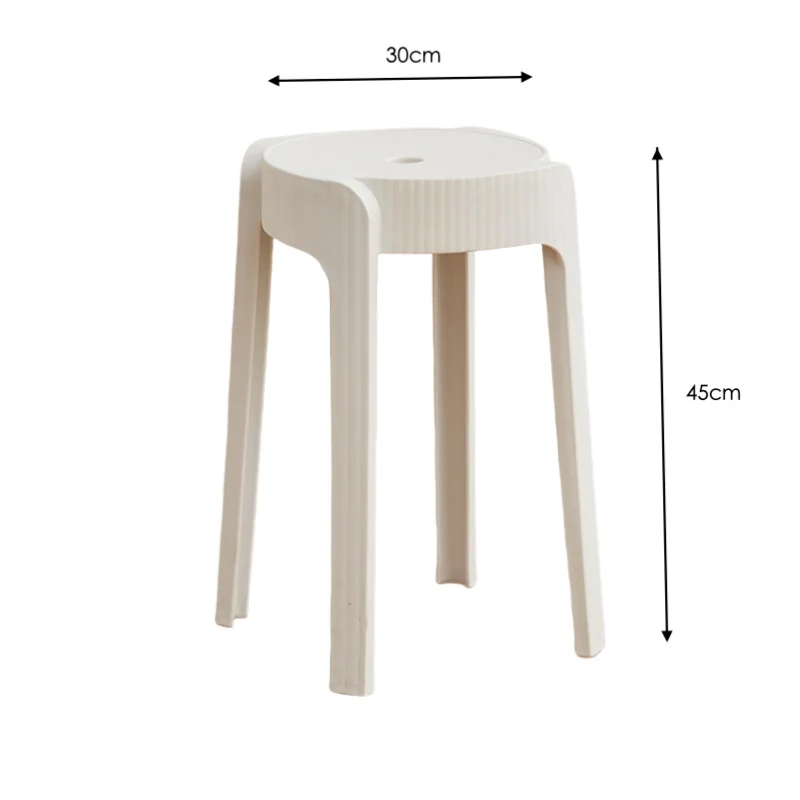 Butaco Apilable Maison, Color Blanco, Diseño Moderno X4 - Imagen 4