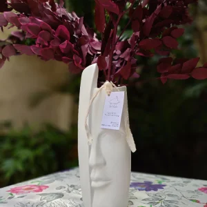 Florero Picasso blanco en cerámica