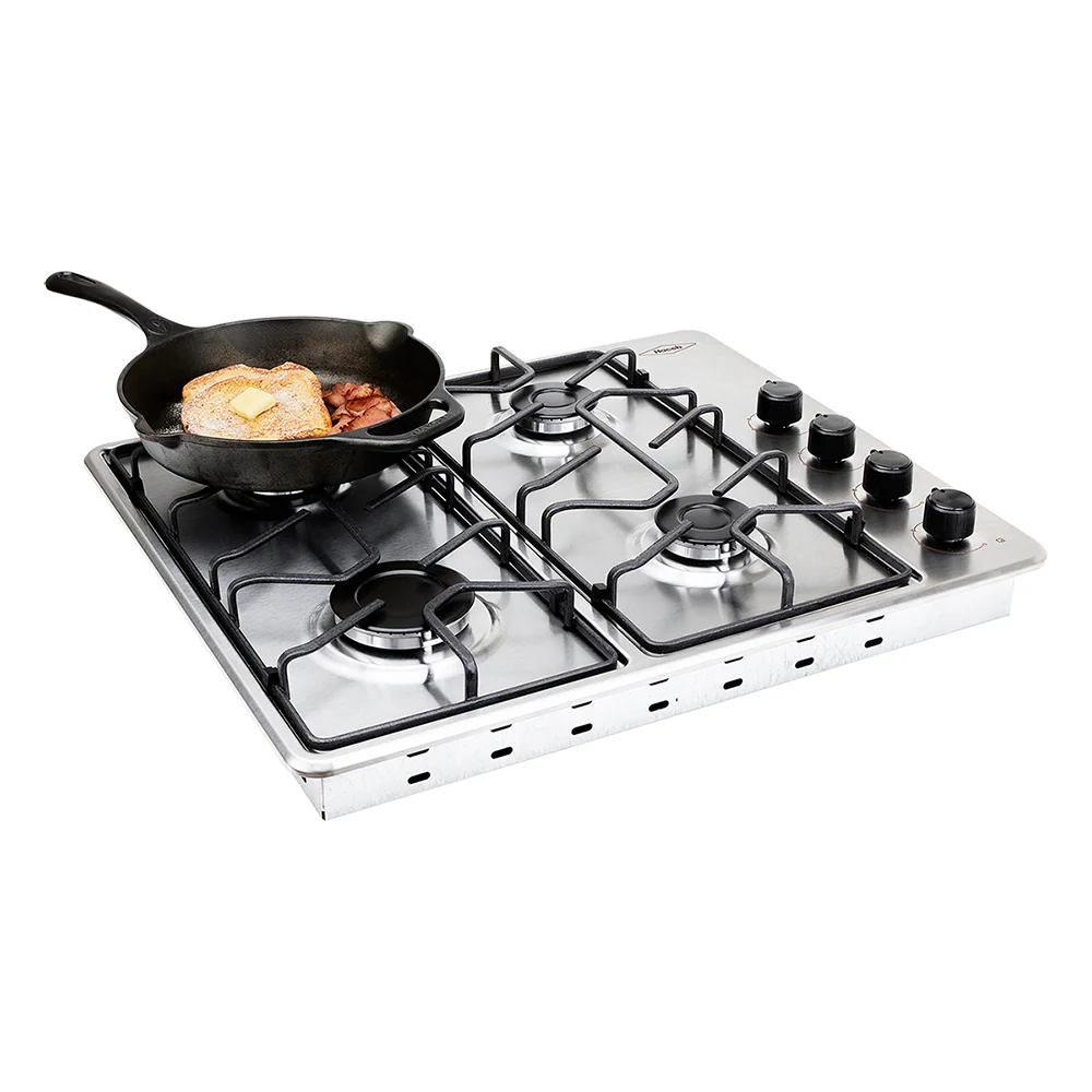 Estufa de Empotrar Haceb inox 60x51 Platina a Gas Propano - Imagen 2