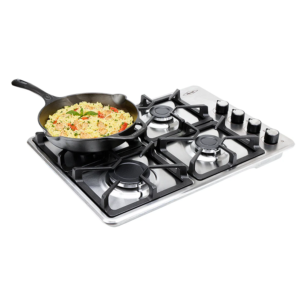 Estufa de Empotrar Haceb Inox 60x43 Hierro Fundido a Gas Propano - Imagen 2