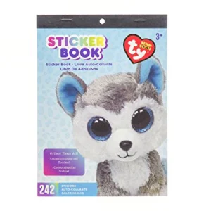 Sticker Book for Kids Beanie Boo Slush Husky / Libro con 242 Estampas Animalitos Perrito