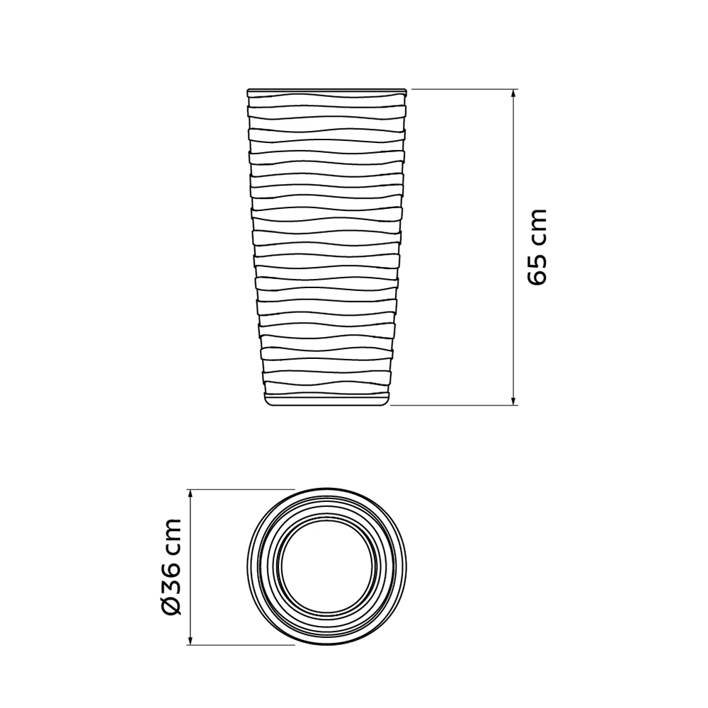 Maceta Grego 65, Verde Salvia - Imagen 2