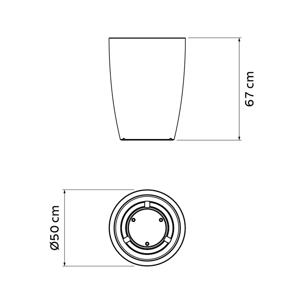Maceta Thai 67, Verde Oliva - Imagen 2