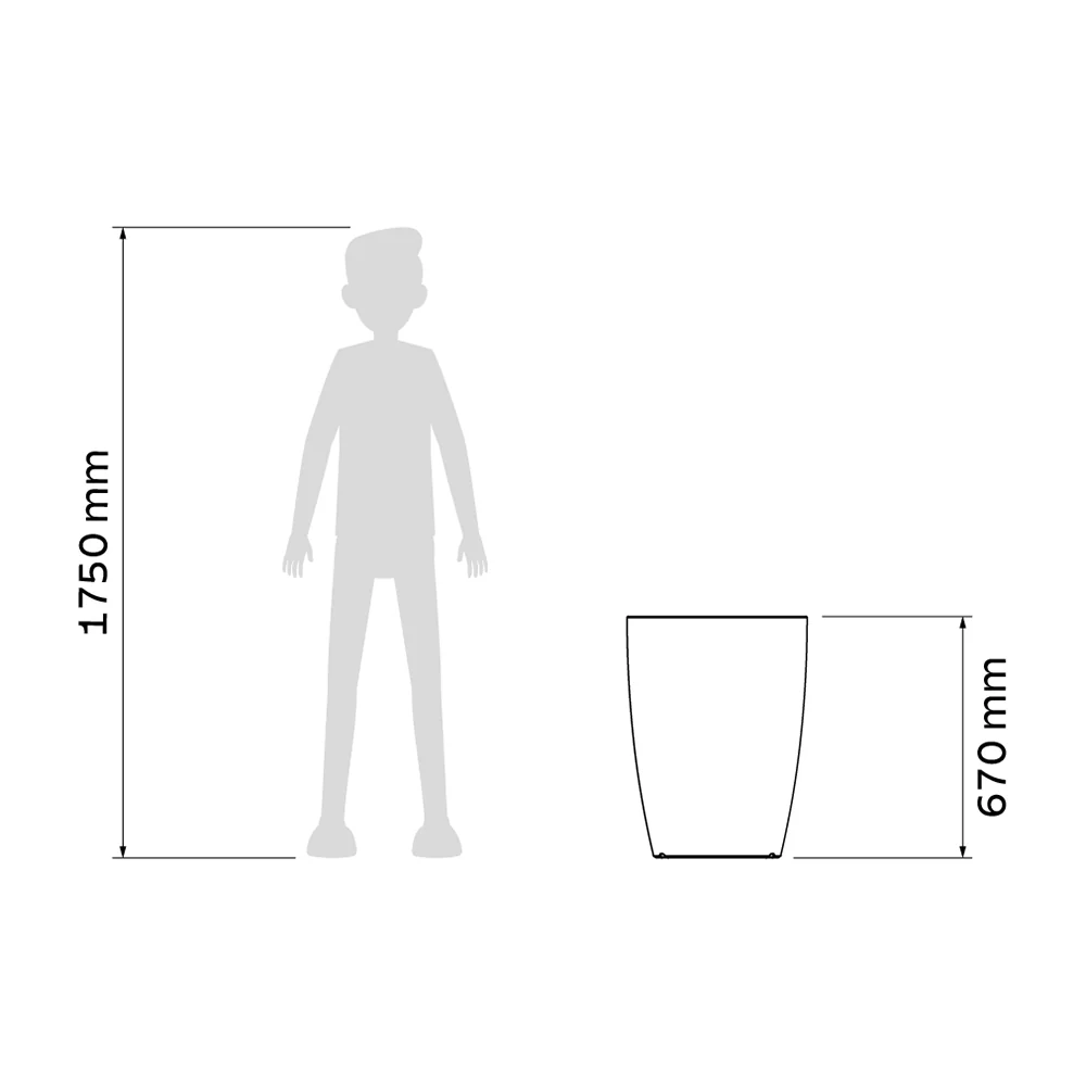 Maceta Thai 67, Verde Oliva - Imagen 3