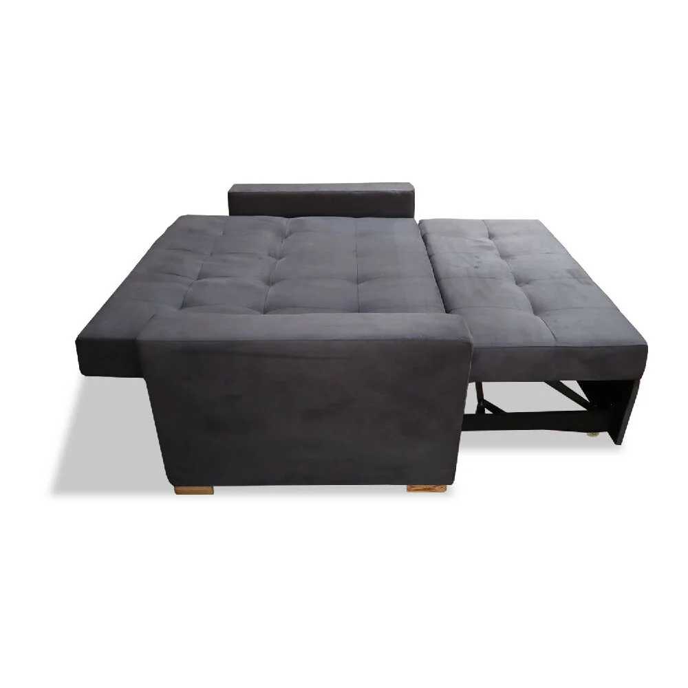 Sofacama Atalanta Multifuncional Carrito Gris + Cojines - Imagen 7