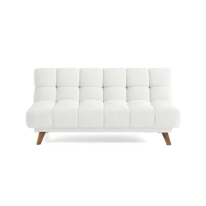 Sofá Cama Reclinable 3 Posiciones Nubo 178x92x82 Tela Blanco