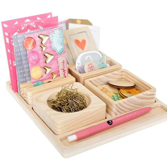 Amy Tangerine Desk Organizer / Organizador de Escritorio - Imagen 2