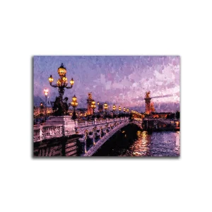 Cuadro Decorativo Oleo Puente XL 120X80 cm - Impresion en Tela