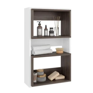 Gabinete de Baño Sensei Eco, Blanco y Milan, con superficies para ubicar objetos